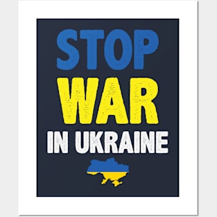 Stop War In Ukraine Map Posters and Art